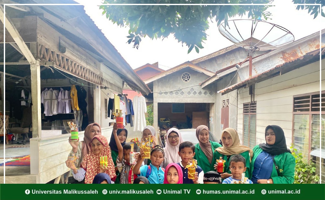 Mahasiswa Administrasi Bisnis Unimal Latih Anak-Anak Manfaatkan Barang Bekas
